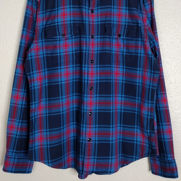 Bonobos Men's Plaid Flannel Comfort Slim Fit Long Sleeve Button Down Shirt Sz XL - Picture 8 of 12